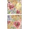 Wildflower Medley Square Gold by Tre Sorelle Studios 14" x 14" Canvas Wall Art (Set of 2)